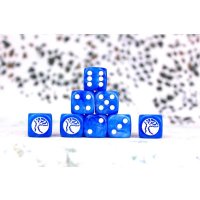 Conquest - Nords Faction Dice On Bright Blue Swirl