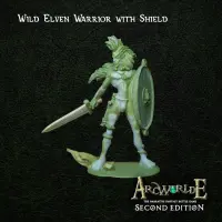 ArcWorlde - Wild Elven Warrior with Shield