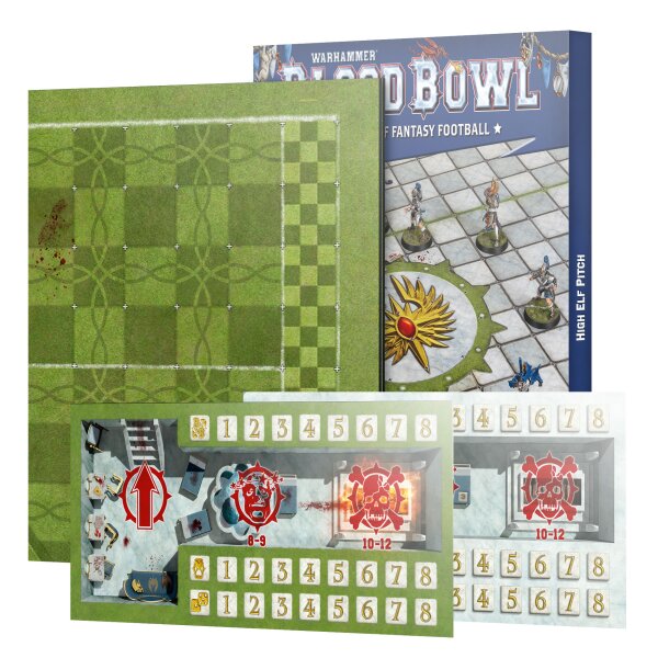 Blood Bowl - High Elf Team Pitch & Dugouts